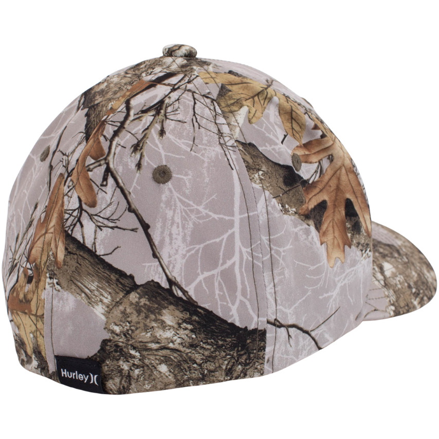 2026 Hurley Mens Real Tree Flexfit Cap HIHM0398 - Camo Green